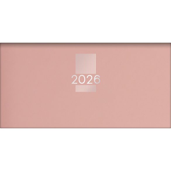 Zsebnaptár, fekvő elrendezésű, DAYLINER, "MyPastel", púder