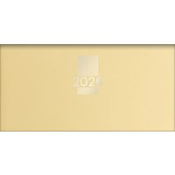   Zsebnaptár, fekvő elrendezésű, DAYLINER, "MyPastel", sárga