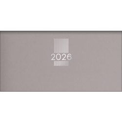   Zsebnaptár, fekvő elrendezésű, DAYLINER, "MyPastel", szürke