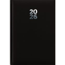   Naptár, tervező, A5, heti, DAYLINER, "Pannon", fekete