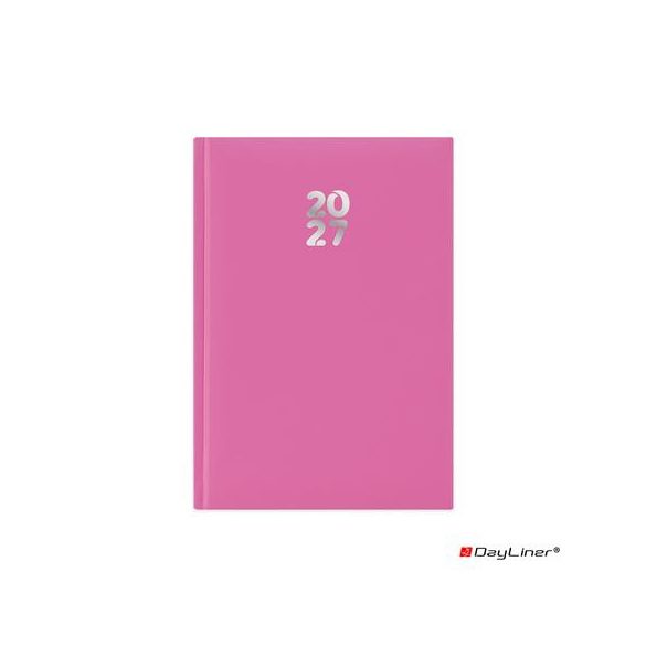Naptár, tervező, A5, heti, DAYLINER, "Pannon", fuchsia