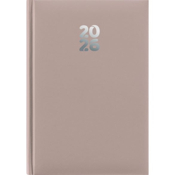 Naptár, tervező, A5, napi, DAYLINER, "Pannon", natúr