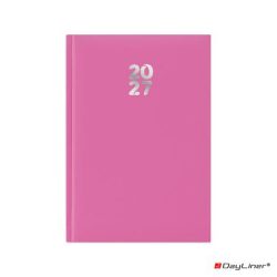   Naptár, tervező, A5, napi, DAYLINER, "Pannon", fuchsia