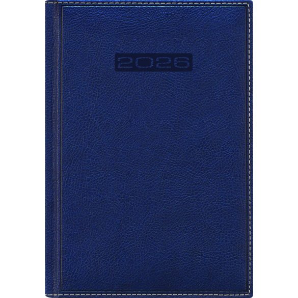 Naptár, tervező, A5, napi, DAYLINER, "Sherwood", kék
