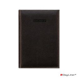   Naptár, tervező, B5, heti, DAYLINER, "Sherwood", fekete