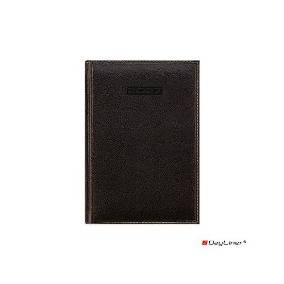 Naptár, tervező, B5, heti, DAYLINER, "Sherwood", fekete