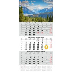   Naptár, speditőr, három hónapos, három tömbös, DAYLINER