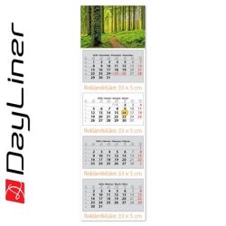 Naptár, speditőr, négy hónapos, négy tömbös, DAYLINER