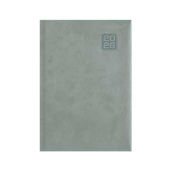 Naptár, tervező, A5, napi, DAYLINER "Square", szürkéskék