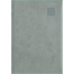   Naptár, tervező, B5, heti, DAYLINER "Square", szürkéskék