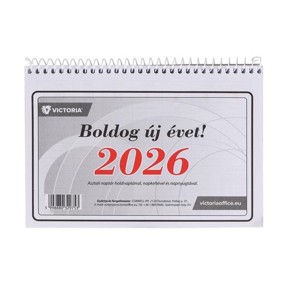 Naptár, asztali, 23TA, VICTORIA OFFICE (2026 évi)