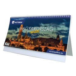   Naptár, asztali, álló, VICTORIA OFFICE "Magyarország Csodái" (2027 évi)
