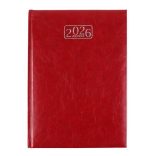 Naptár, tervező, A5, napi, VICTORIA OFFICE "Chrono", bordó (2026 évi)