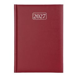   Naptár, tervező, A5, napi, VICTORIA OFFICE "Chrono", bordó (2027 évi)