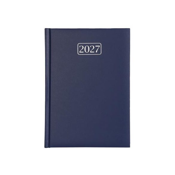 Naptár, tervező, A5, napi, VICTORIA OFFICE "Chrono", sötétkék (2027 évi)