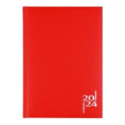   Naptár, tervező, A5, napi, VICTORIA OFFICE "Next", piros (2024 évi)