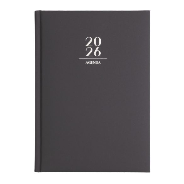 Naptár, tervező, A5, napi, VICTORIA OFFICE "Next", szürke (2026 évi)