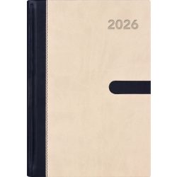   Naptár, tervező, A5, heti, DAYLINER "Winner", bézs