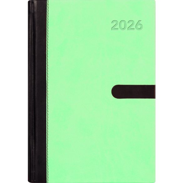 Naptár, tervező, A5, heti, DAYLINER "Winner", menta