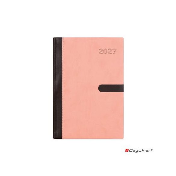 Naptár, tervező, A5, heti, DAYLINER, "Winner", pink