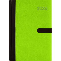   Naptár, tervező, A5, heti, DAYLINER, "Winner", zöld