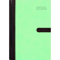   Naptár, tervező, A5, napi, DAYLINER "Winner", menta