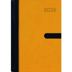   Naptár, tervező, A5, napi, DAYLINER "Winner", sárga