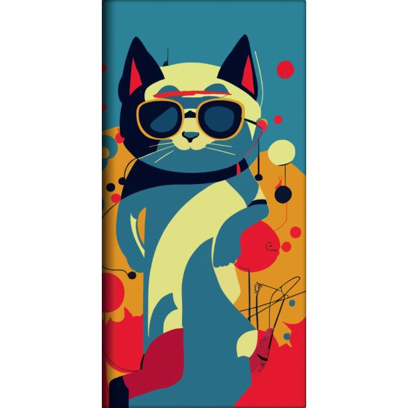 Zsebnaptár, fekvő elrendezésű, DAYLINER, "Colors Astro Cat"