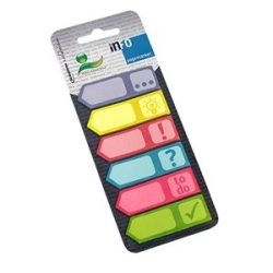   Oldaljelölő papír Info Notes 18x55 mm 6x25 lapos színes mintás