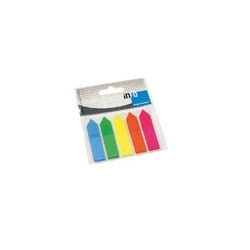   Oldaljelölő műanyag Info Notes 12x44 mm 5x25 lapos neon vegyes nyíl