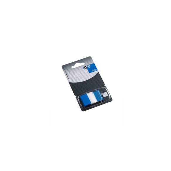 Oldaljelölő műanyag Info Notes Info Flag 25x43 mm 50 lapos áttetsző kék