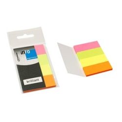   Oldaljelölő papír Info Notes 20x50mm 4x40 lapos élénk vegyes színek