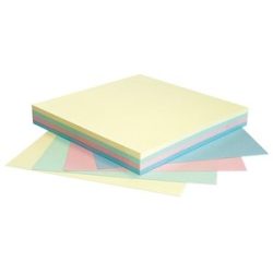   Öntapadós jegyzettömb Info Notes 75x75 mm 100 lapos pasztell vegyes színek