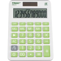 Számológép Truly 6002-12 asztali, zöld