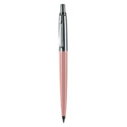   Golyóstoll, 0,8 mm, nyomógombos, pasztell rózsaszín tolltest, PAX, kék