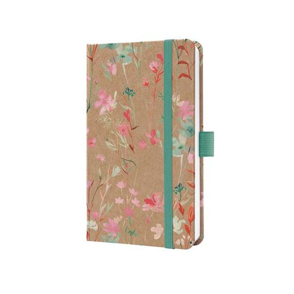 Naptár, A6, heti, 2027, kemény borító, SIGEL "Jolie", Green Floral Serenity