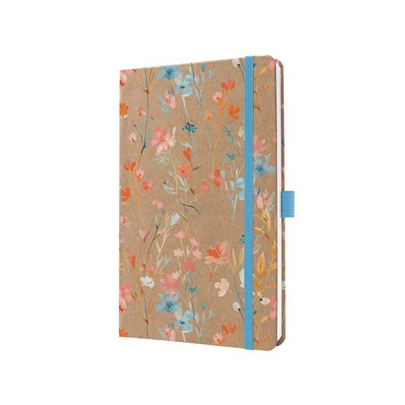 Naptár, A5, heti, 2027, kemény borító, SIGEL "Jolie", Blue Floral Serenity