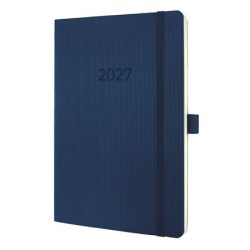   Naptár, A5, heti, 2027, puha borító, SIGEL "Conceptum", éjkék