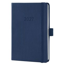   Naptár, A6, heti, 2027, kemény borító, SIGEL "Conceptum", éjkék
