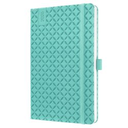   Naptár, A5, heti, 2026, kemény borító, SIGEL "Jolie", aqua zöld