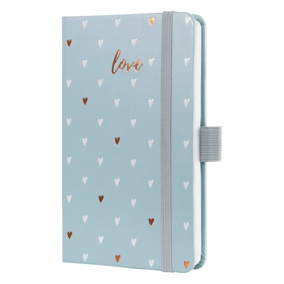 Naptár, A6, heti, 2026, kemény borító, SIGEL "Jolie", Grey love