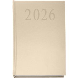 Naptár, tervező, A5, napi, 2026, bézs
