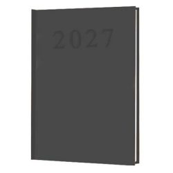 Naptár, tervező, A5, napi, 2027, fekete