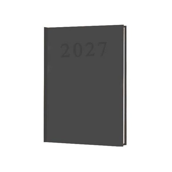 Naptár, tervező, A5, napi, 2027, fekete