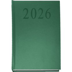 Naptár, tervező, A5, napi, 2026, zöld