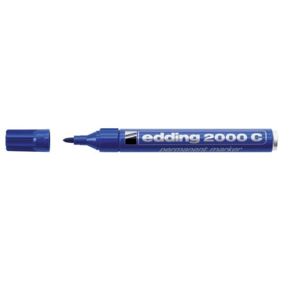 Alkoholos marker, 1,5-3 mm, kúpos, EDDING "2000", kék