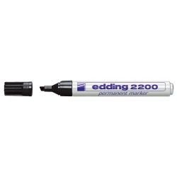   Alkoholos marker, 1-5 mm, vágott, EDDING "2200", fekete