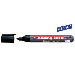   Tábla- és flipchart marker, 1,5-3 mm, kúpos, EDDING "360", fekete