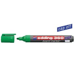   Tábla- és flipchart marker, 1,5-3 mm, kúpos, EDDING "360", zöld