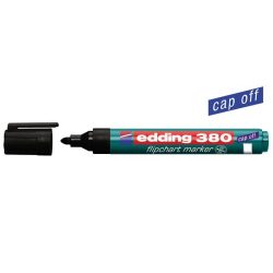   Tábla- és flipchart marker, 1,5-3 mm, kúpos, EDDING "380", fekete